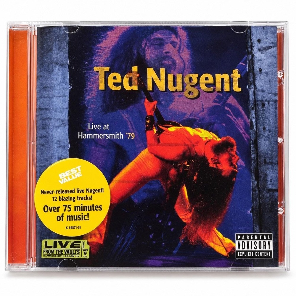 Ted Nugent Live at Hammersmith '79 CD 1997 Epic Legacy EK 64871 Hype Sticker